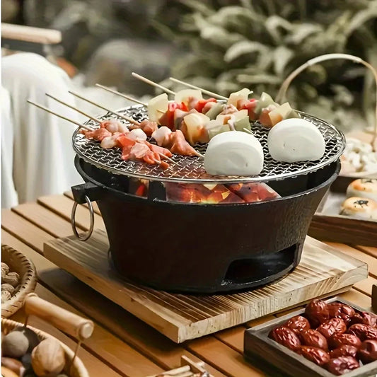 Zoe Cast Iron Charcoal And Alcohol Outdoor Camping Stove