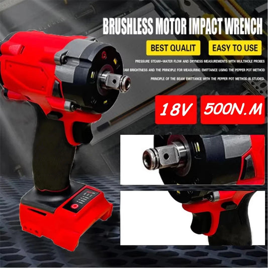Magnitt Brushless 18V Impact Wrench 500Nm Cordless Power Tool