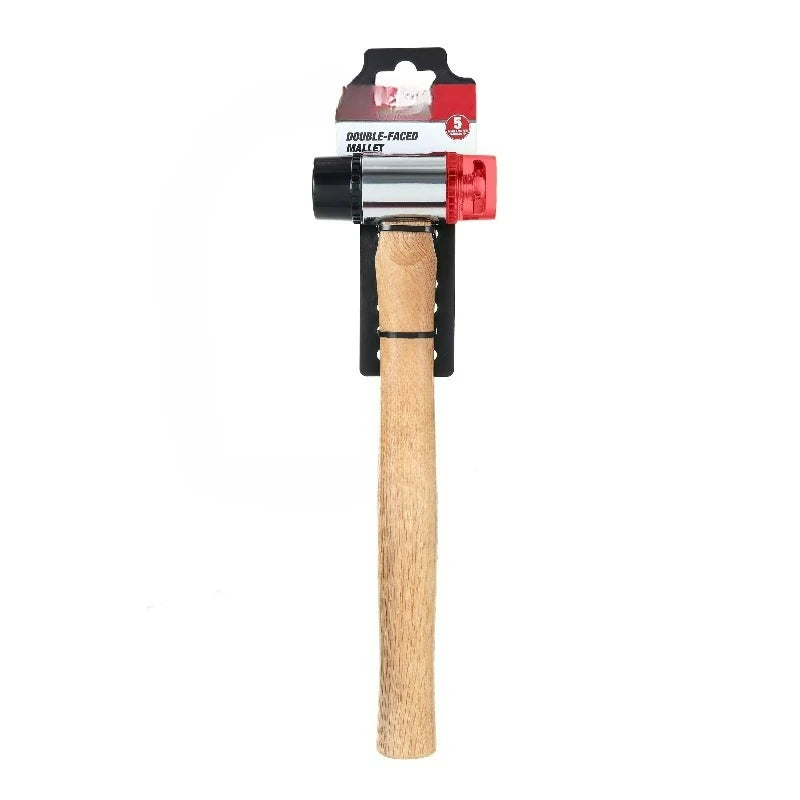Double Face Mallet Hammer With Soft Plastic Faces For Woodworking