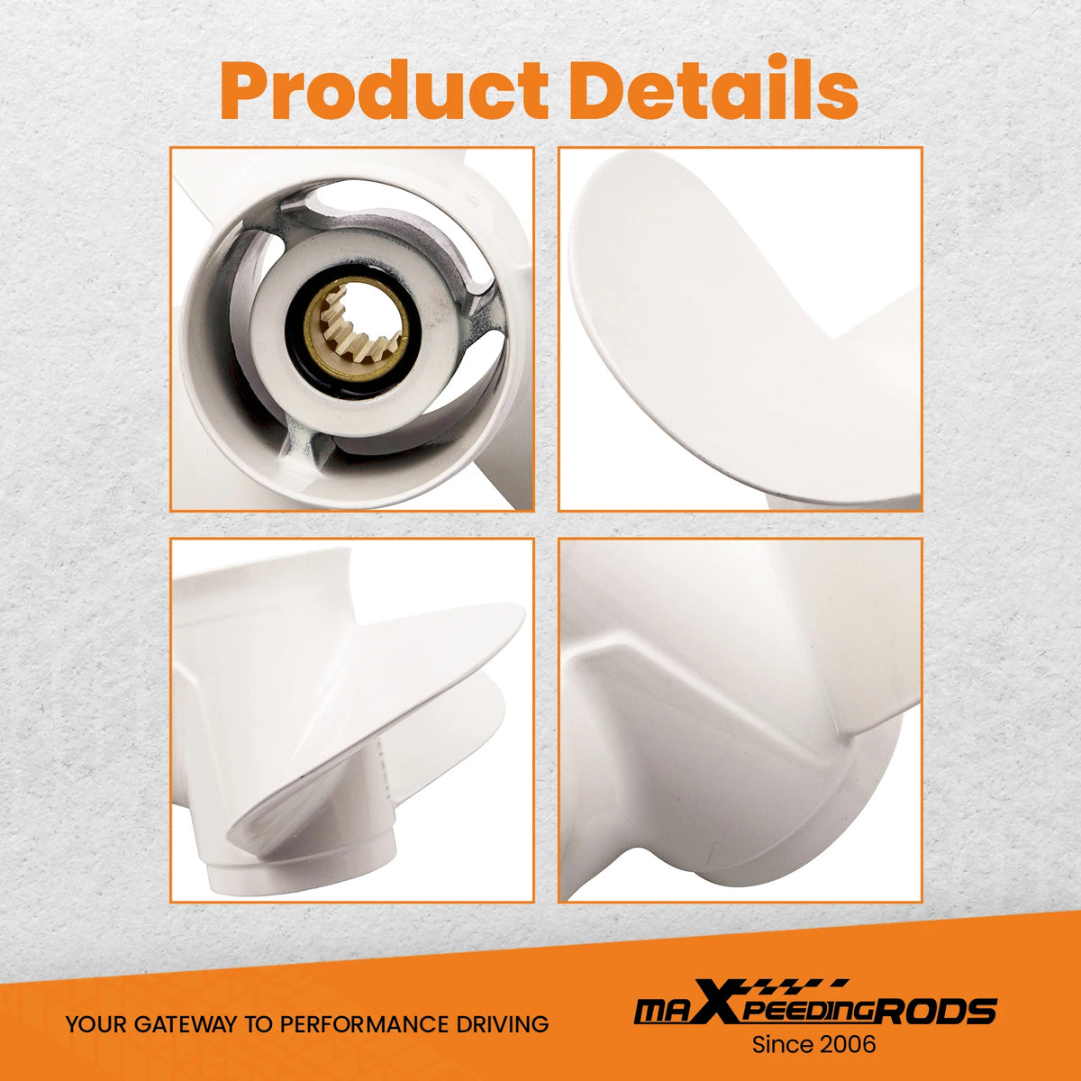 Premium Aluminum Replacement Propeller For Yamaha Outboard Motors