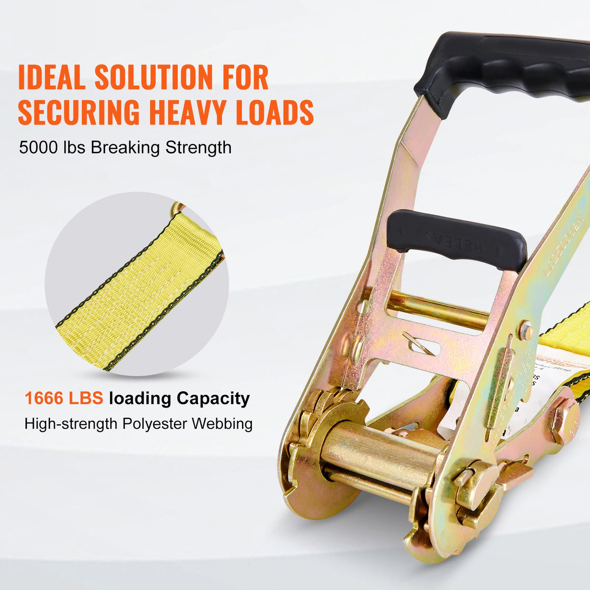 SucceBuy Ratchet Tie Down Straps For Secure Cargo Transport