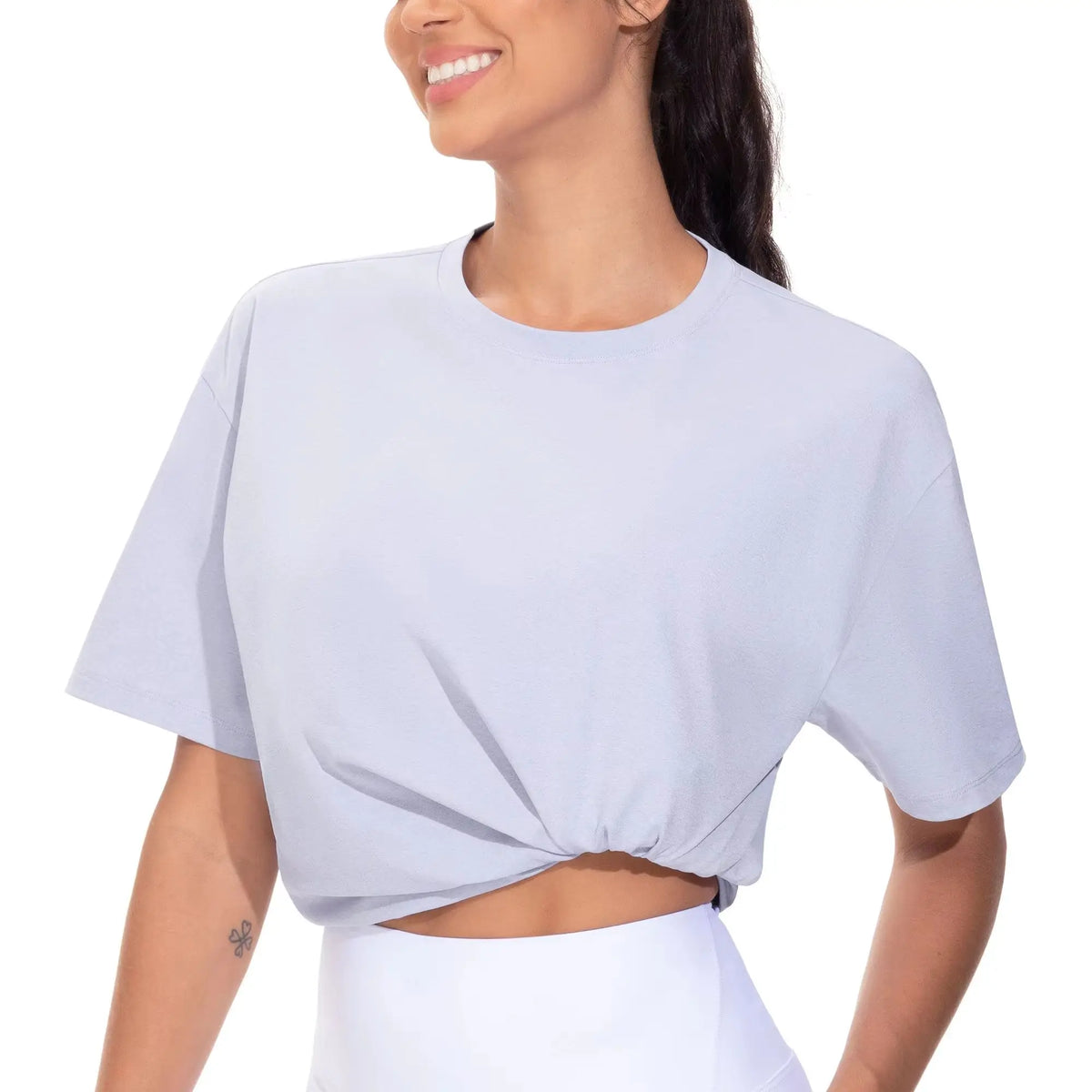 The Gym People Women's Oversized Crewneck Workout Tee