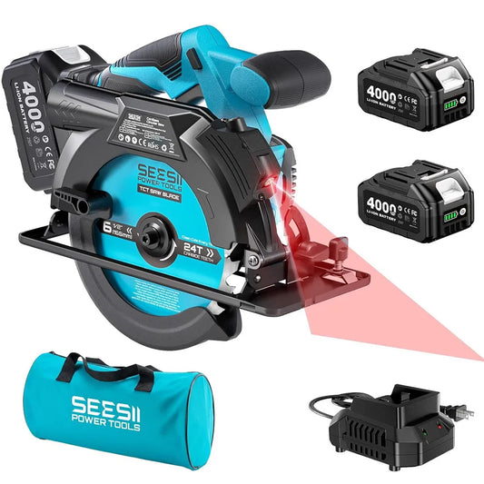 Seesii Cordless Electric Circular Saw For Wood Cutting