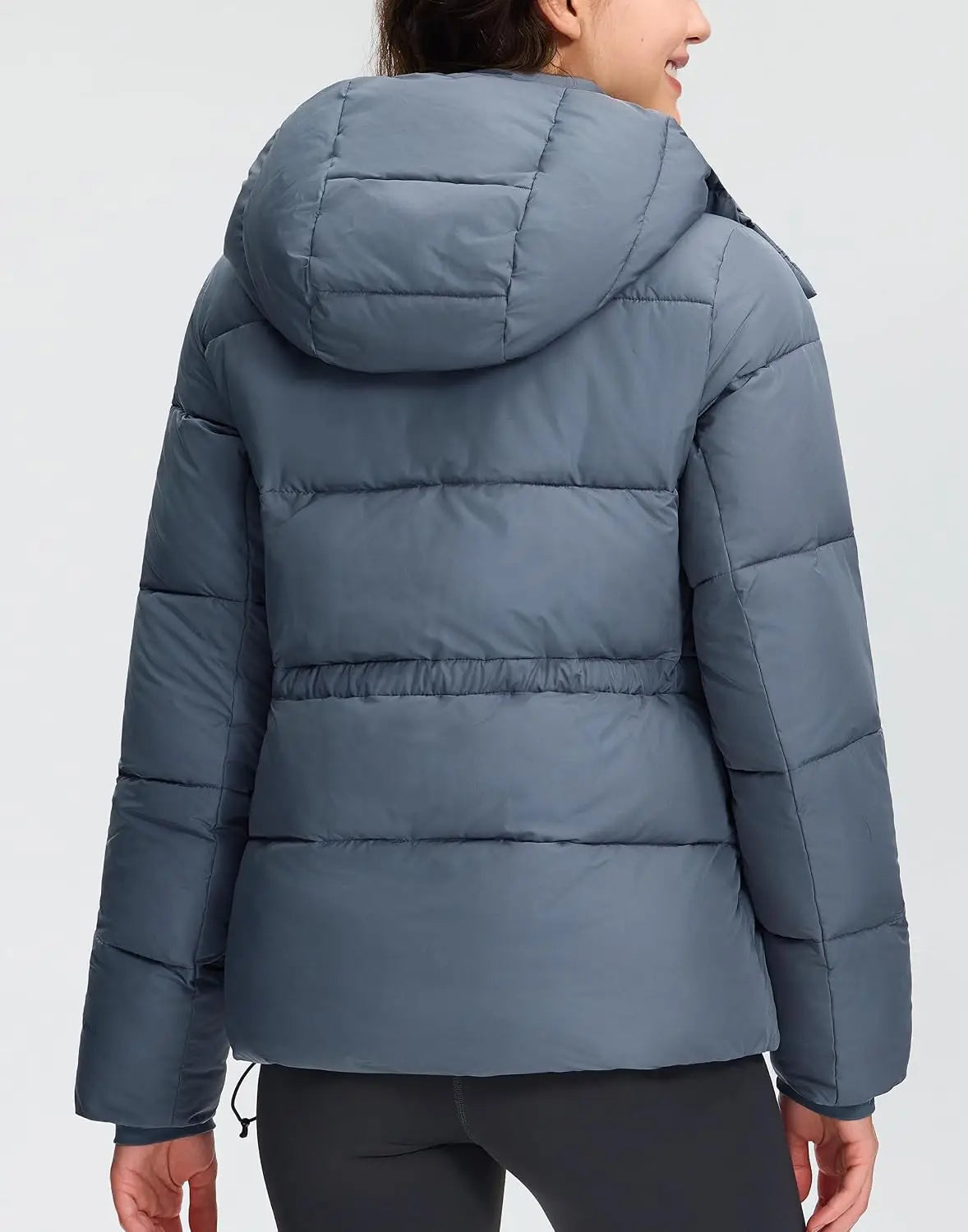 Pioneer Camp Women Hooded Quilted Puffer Jacket Winter Coat