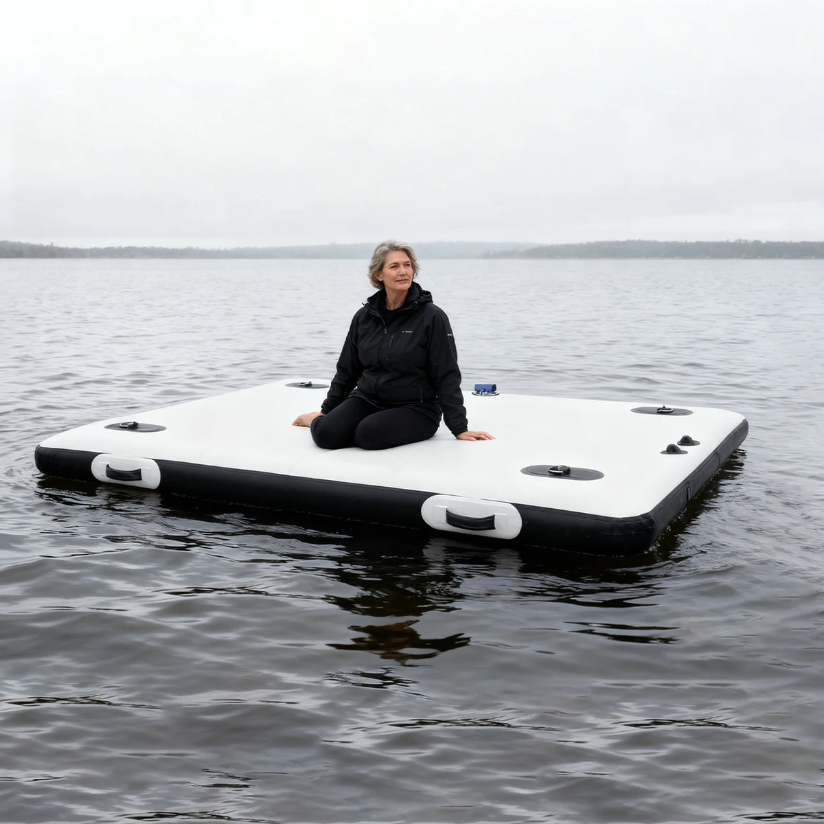 Heavy Duty Inflatable Fishing Platform Foldable Angling Raft