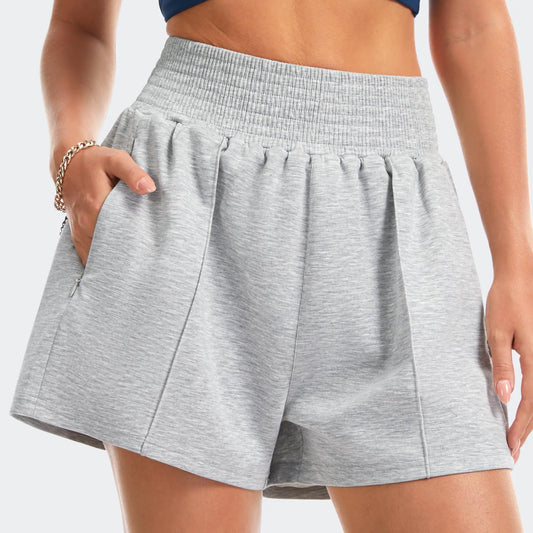 The Gym People Women High Waist Athletic Shorts With Pockets