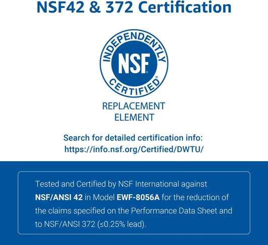 Aqua Crest NSF Certified RV Inline Water Filter Reduces Chlorine