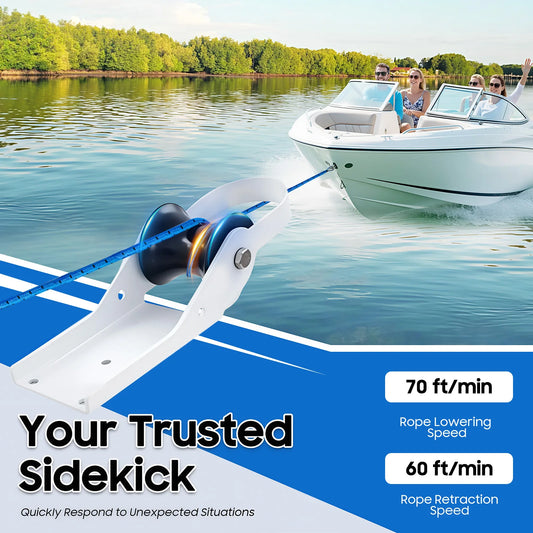 Durable Electric Boat Anchor Winch With Convenient Wireless Remote Control