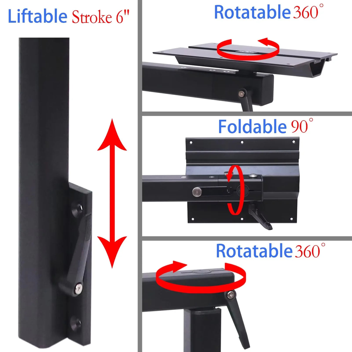 Wall Mounted Swivel Folding Table Leg For Boat Camper