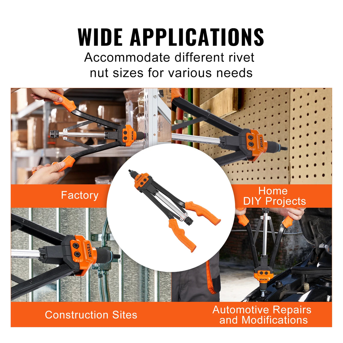 SucceBuy Rivet Nut Tool Kit With Mandrels And Fasteners