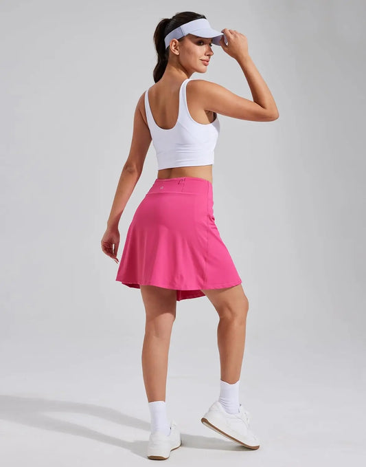 Pioneer Camp Women's High Waisted Tennis Skort With Pockets