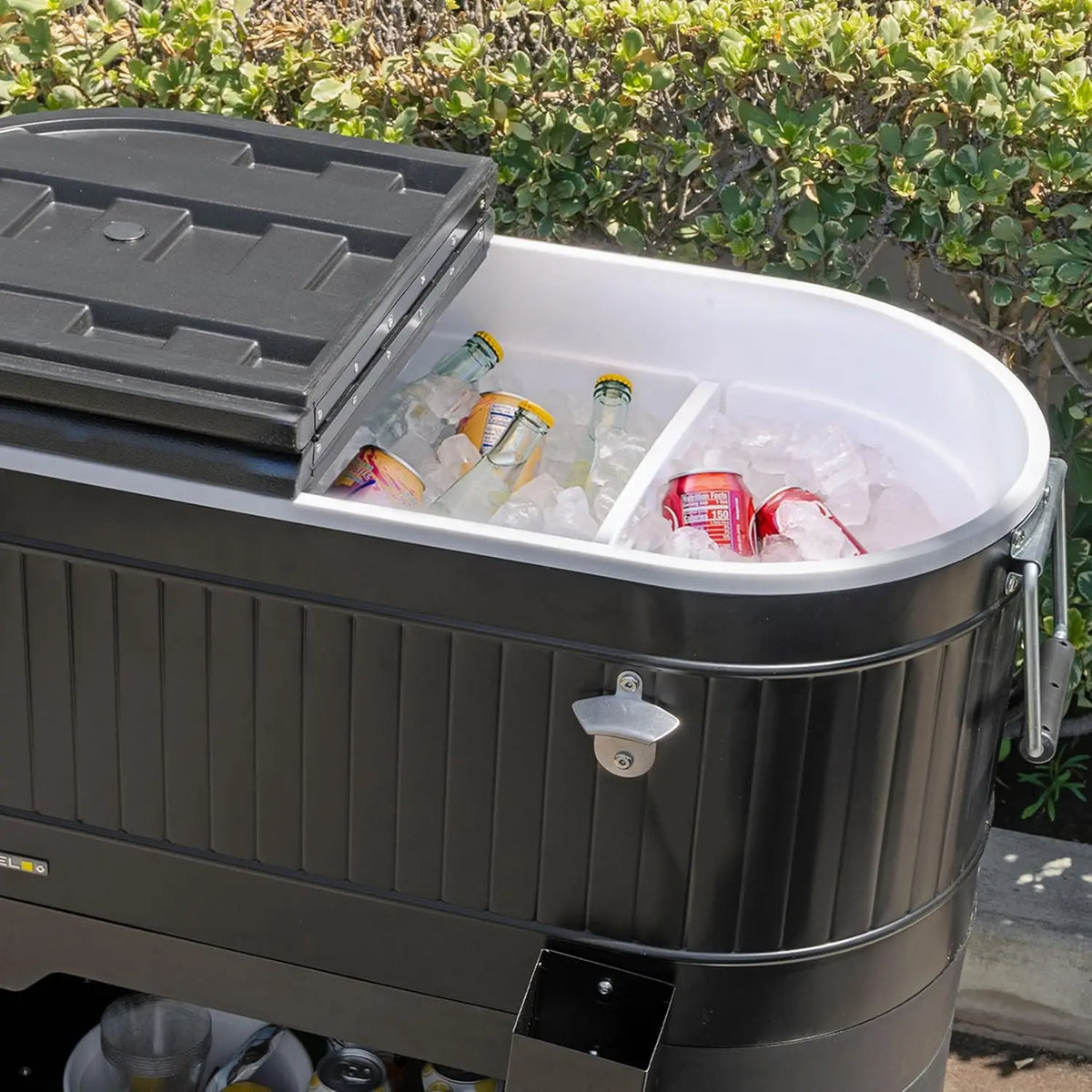 Premium Rustic Farmhouse Wheeled Outdoor Beverage Cooler