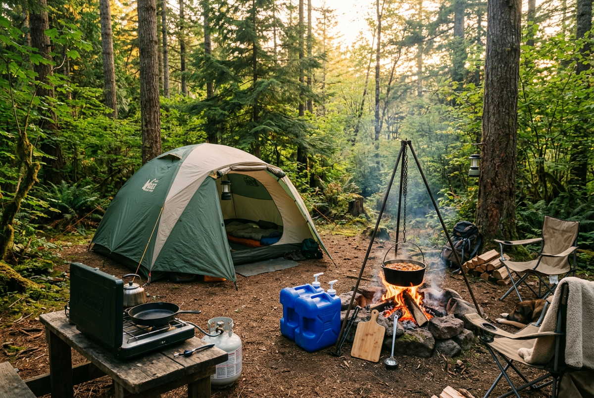 (L)   CAMPING ICE CHESTS, COOLERS, COOKING, WATER STORAGE
