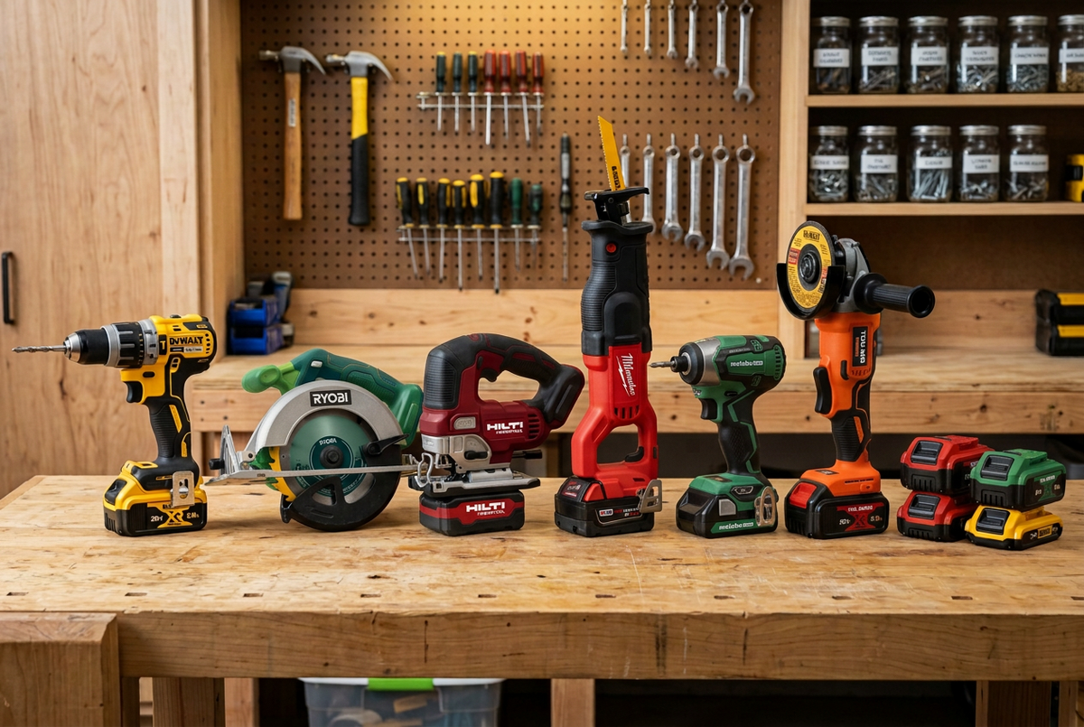 (O)   CORDLESS TOOLS & BATTERY