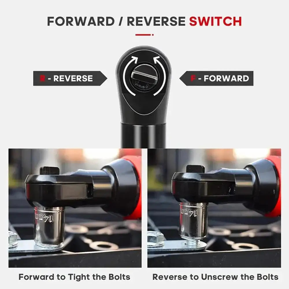 Cordless Electric Ratchet Wrench With Right Angle Design