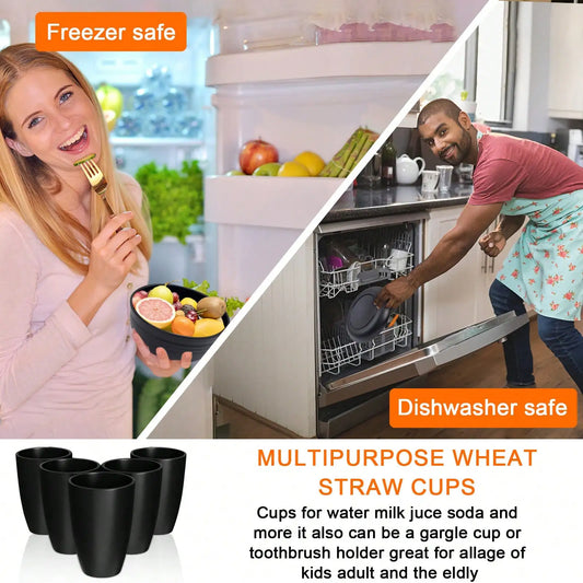 Premium Wheat Straw Dinnerware Set With Plates And Bowls