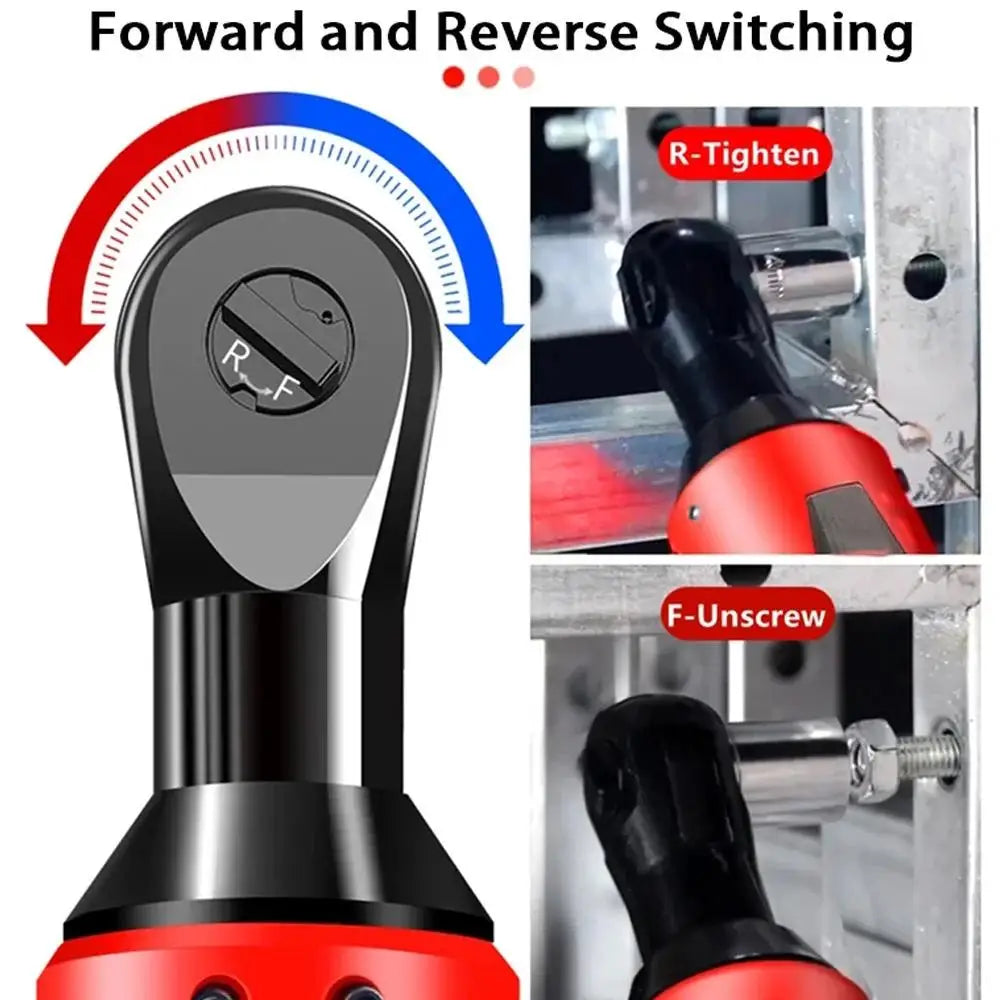 Cordless Electric Ratchet Wrench With Right Angle Design
