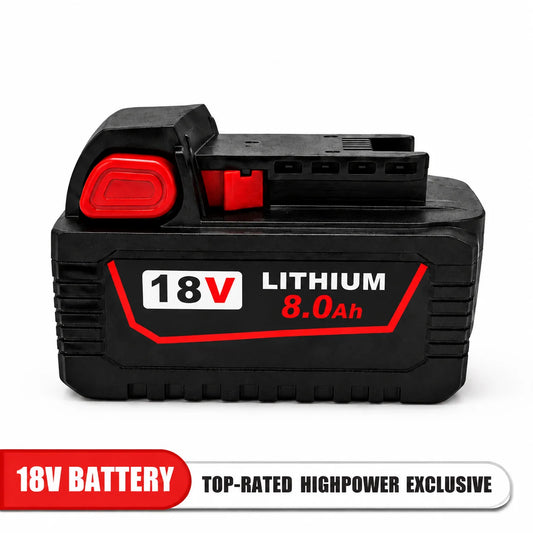 Otfirefs 18V 8Ah Battery For Milwaukee M18 Power Tools