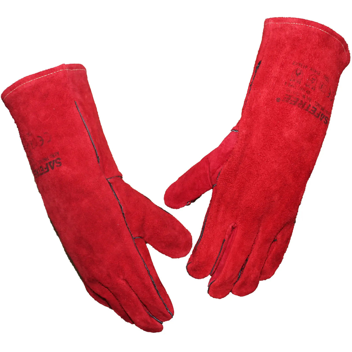 Heavy Duty Cowhide Leather Welding Safety Gloves For Workshop