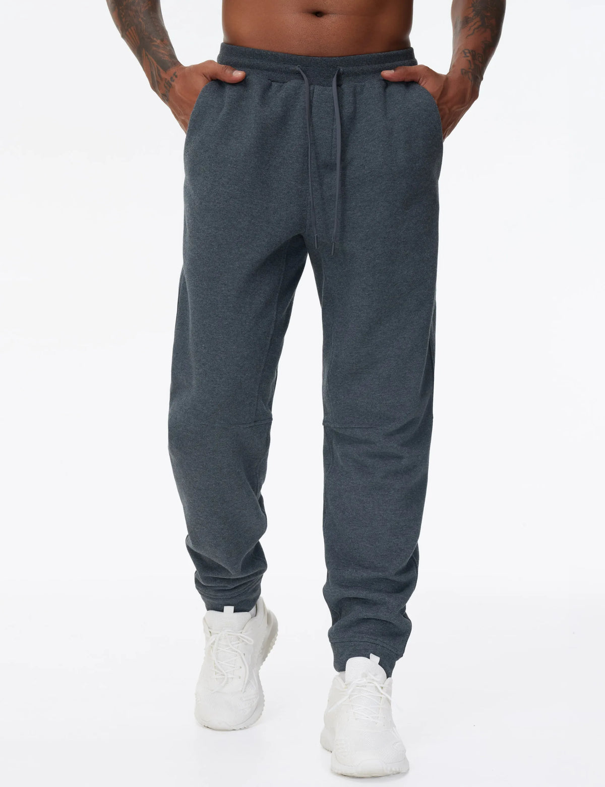 The Gym People Men's Fleece Workout Sweatpants With Pockets