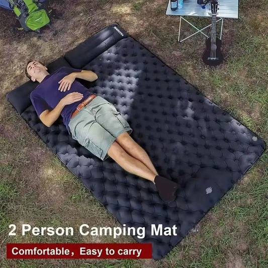 Foldable Inflatable Camping Mattress for Indoor & Outdoor Use