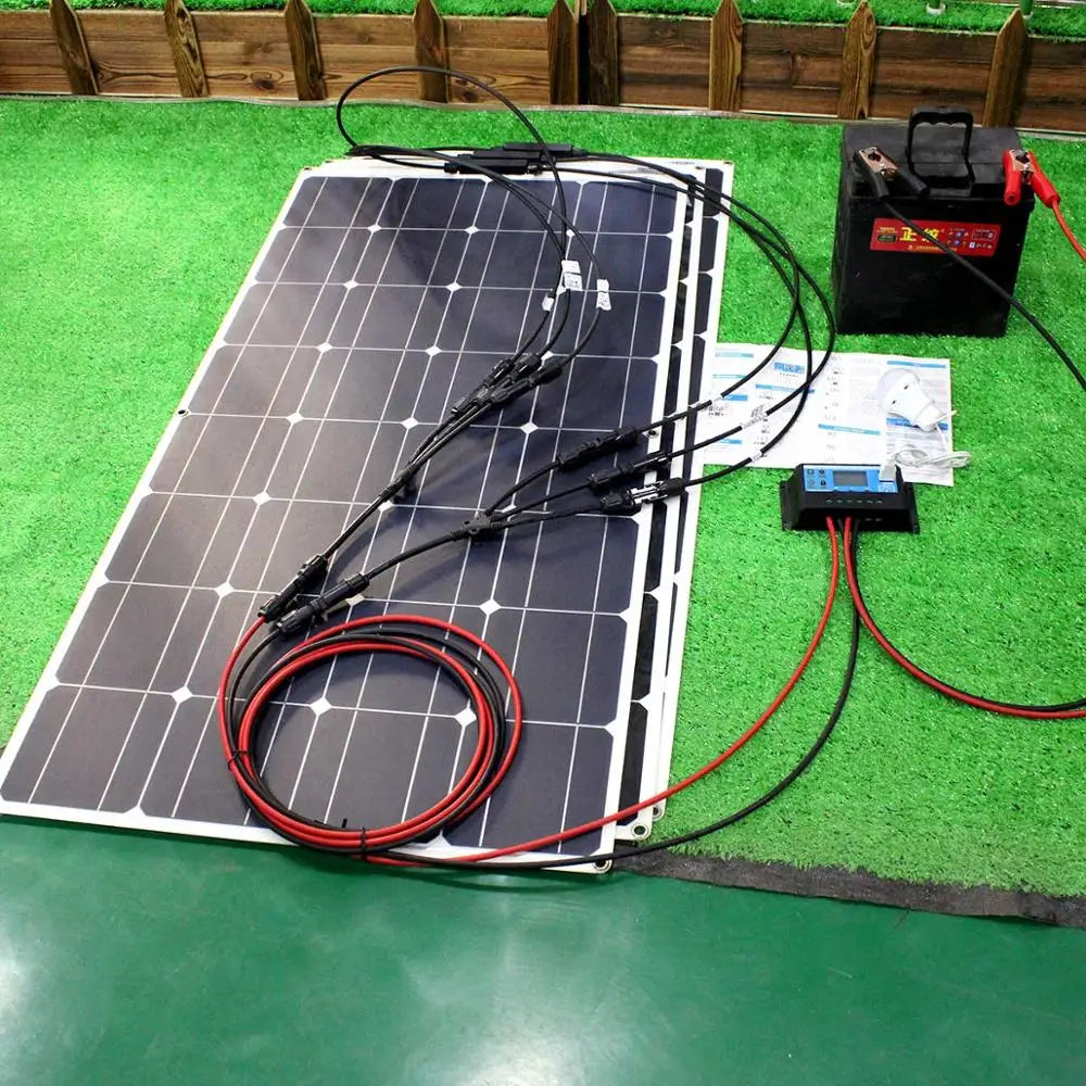 Asunerge Flexible Monocrystalline Solar Panel For Boats And Camper