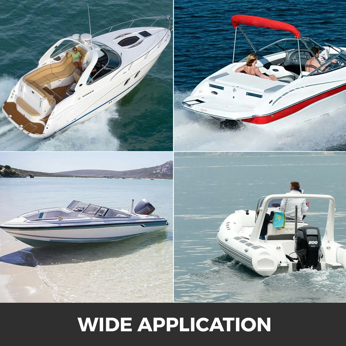 Complete Marine Steering System For Boats Featuring Mechanical Cable