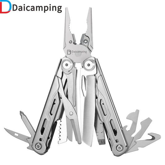 Daicamping Stainless Steel Folding Plier Multitool
