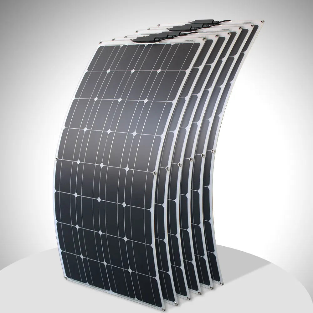 Dgsunlight 100W Flexible Monocrystalline Solar Panel for RV and Camping