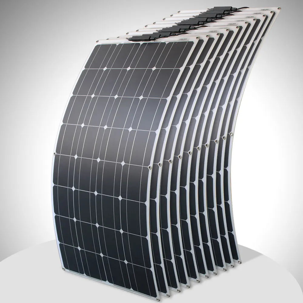 Dgsunlight 100W Flexible Monocrystalline Solar Panel for RV and Camping
