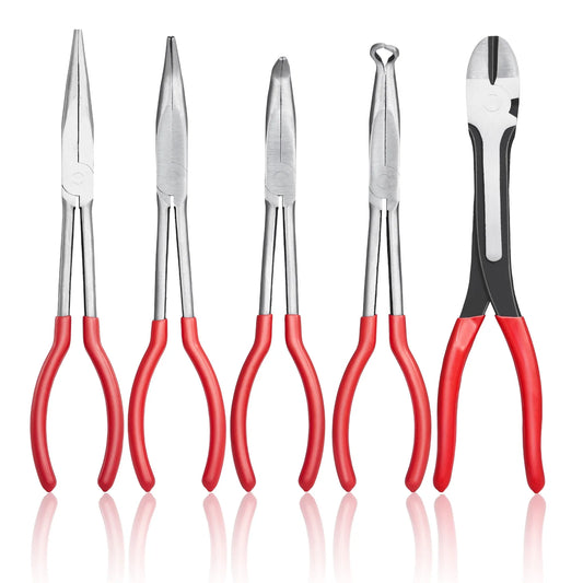 SucceBuy Professional Needle Nose And Diagonal Cutting Pliers Set