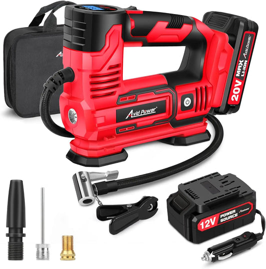 SHXI Portable Air Compressor Tire Inflator 20V Cordless Pump