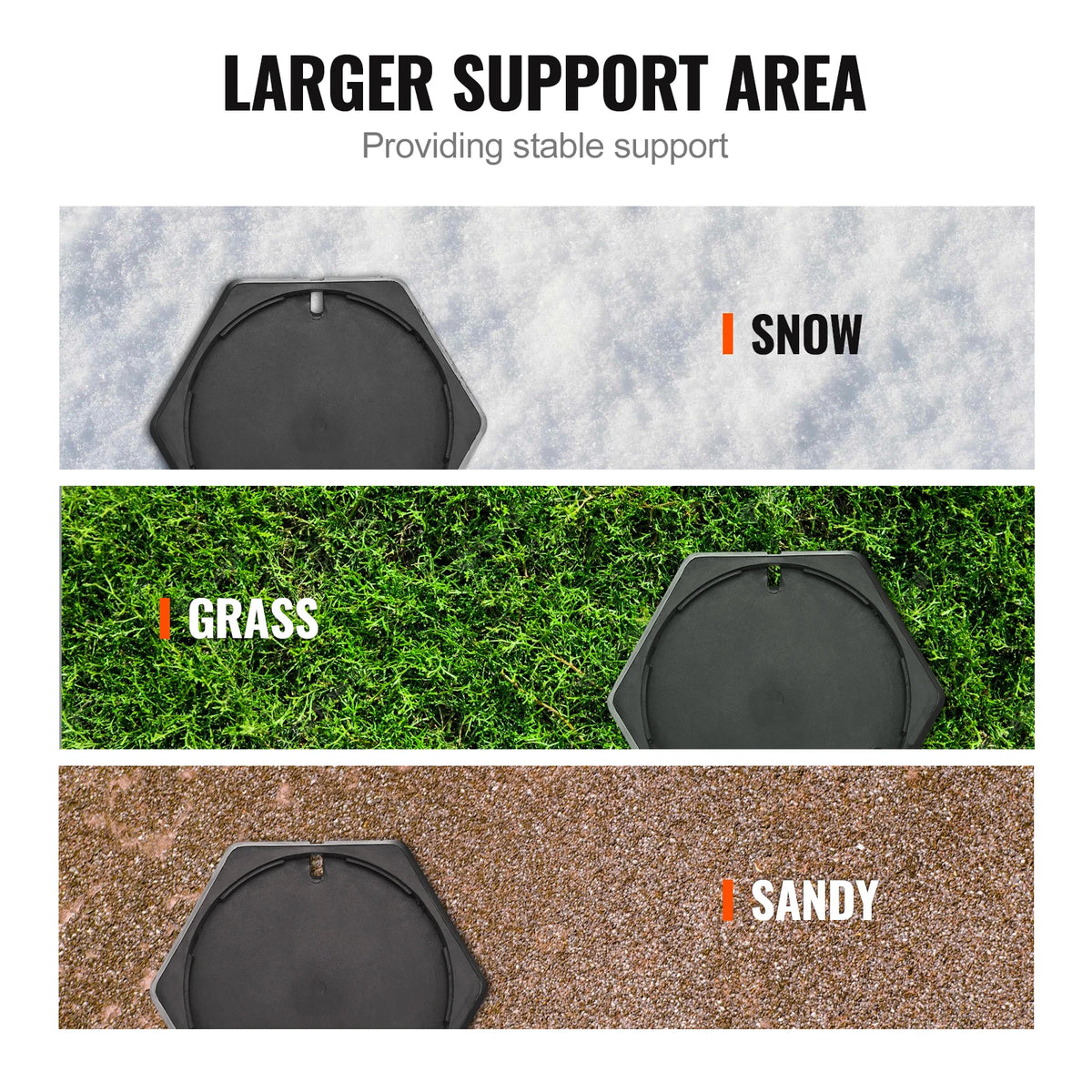 SucceBuy Rubber RV Leveling Pads For Travel Trailers