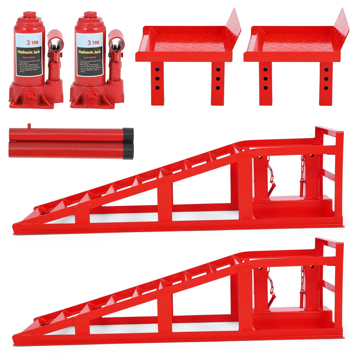 Garvee Heavy Duty Hydraulic Car Ramps For Vehicles Garage Repair