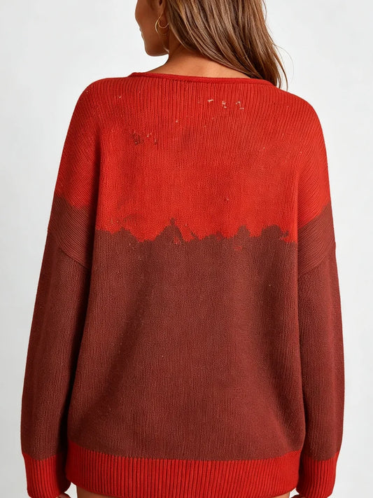 Santa Claus Knitted Christmas Festive Holiday Sweater Pullover