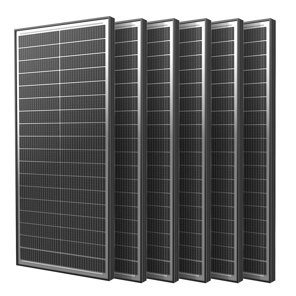 Rvpozwer 100W High Efficiency Bifacial Monocrystalline Solar Panel Module