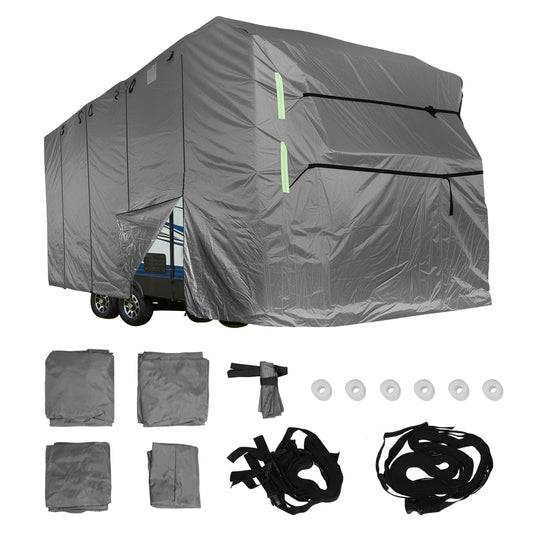 Windproof 420D Oxford Travel Trailer RV Cover Storage Bag