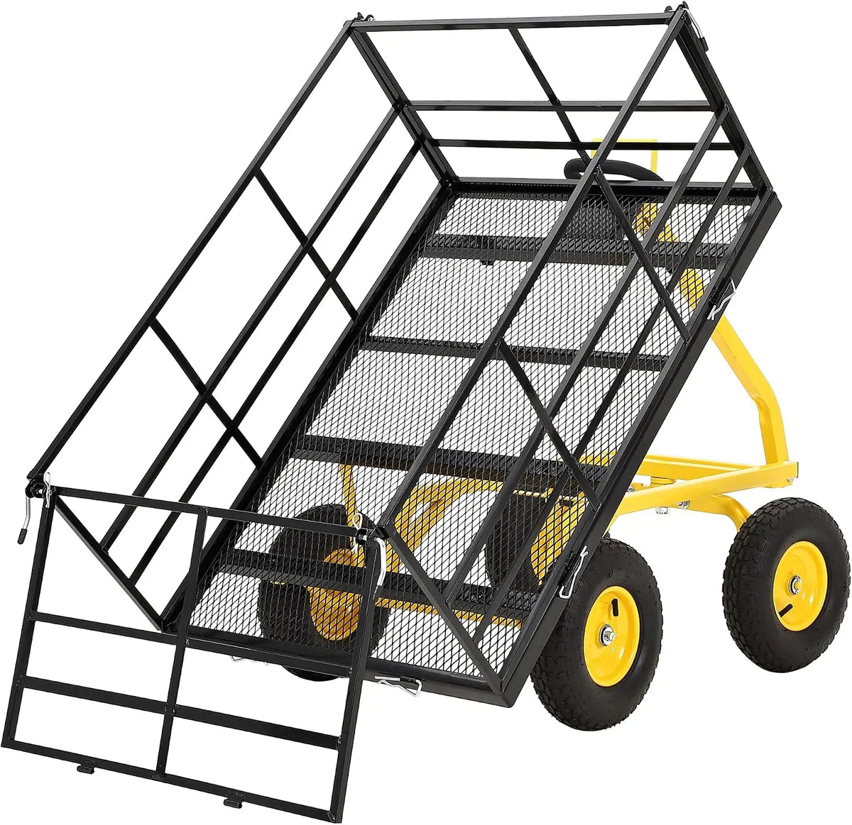 Twister.Ck Heavy Duty Steel Mesh Garden Utility Cart