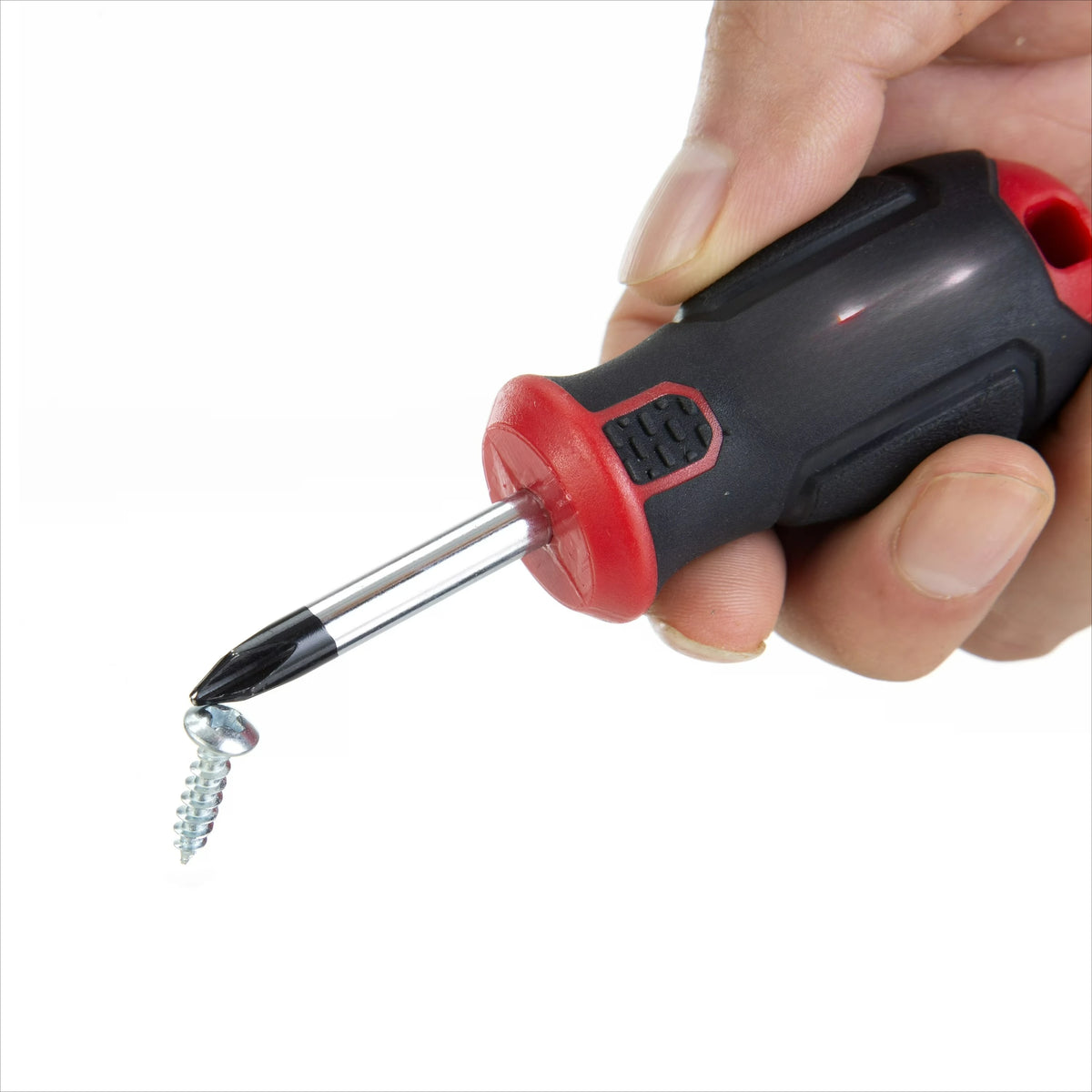 Two Piece Stubby Screwdriver Set With Chrome Finished Stainless Steel Shaft