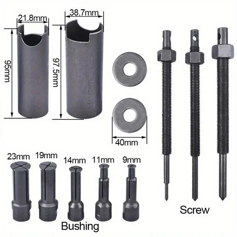 Bicycle Motorcycle Steel Bearing Puller Toolkit Disassembly Extraction Repair Set