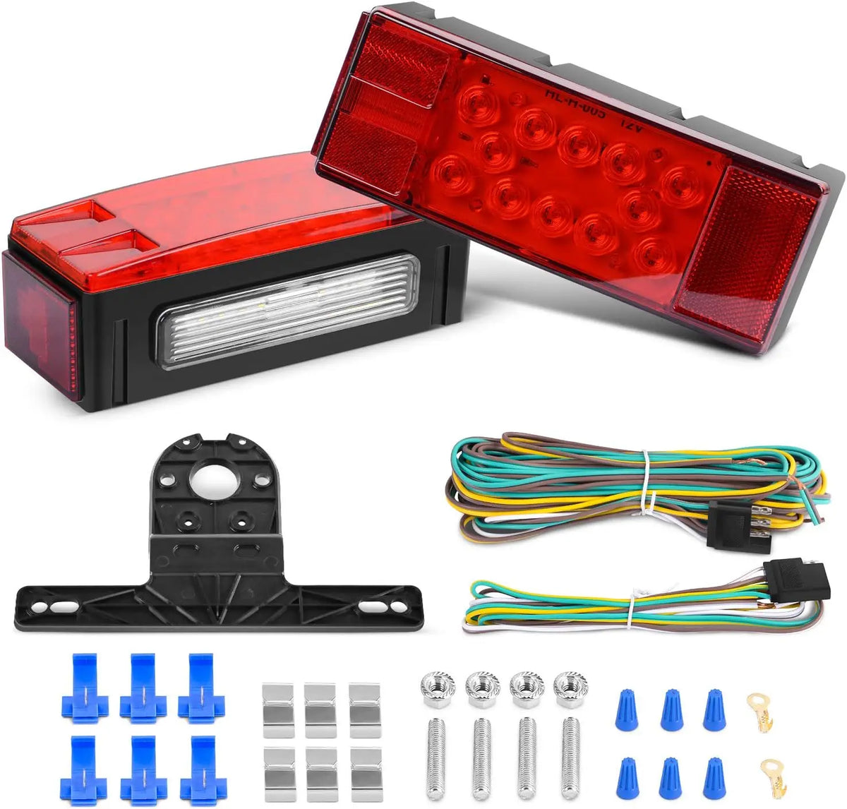 Nilight Submersible Rectangular LED Trailer Stop Tail Light