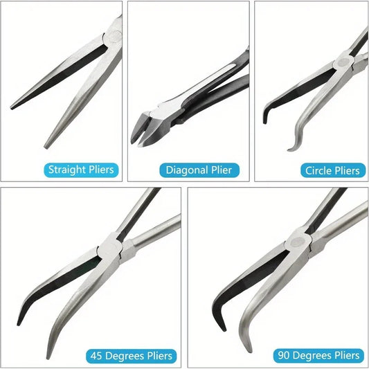 Premium Insulated Needle Nose Pliers Set For Precision Crafting
