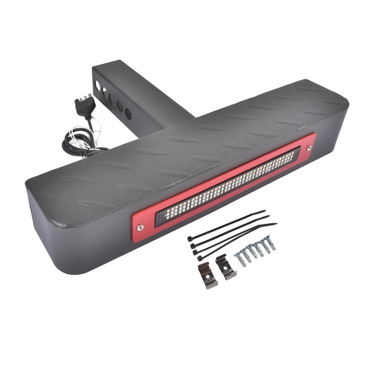 AP03 Tow Hitch Step for 2 Inch Receiver - Universal Hitch Step with LED Light