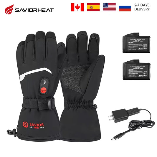 Savior Rechargeable Electric Heated Ski And Hiking Gloves