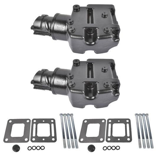 Cast Iron Manifold Riser Kit For MerCruiser V8 V6 Marine