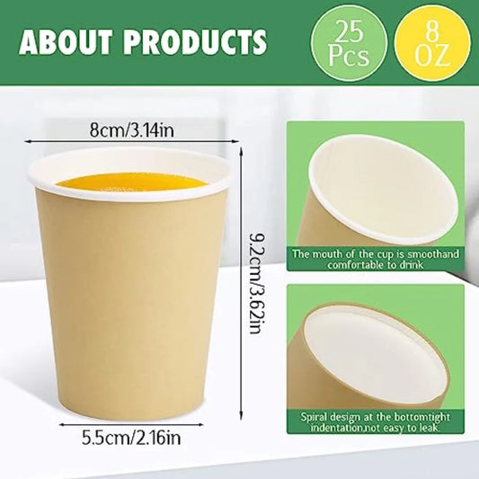 Disposable Paper Coffee Cups For Hot And Cold Beverages