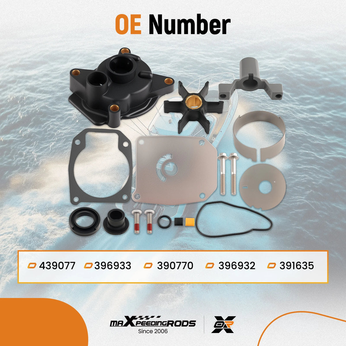 Replacement Impeller Kit Set For Evinrude Johnson Outboard Motors