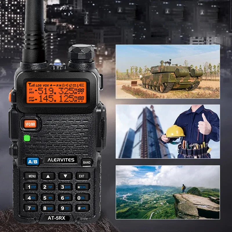 Alermites AT5RX Dual Frequency Portable Two Way Radio