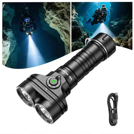 Wurkkos DL05 Rechargeable Diving Flashlight 6000 Lumens Magnetic Switch