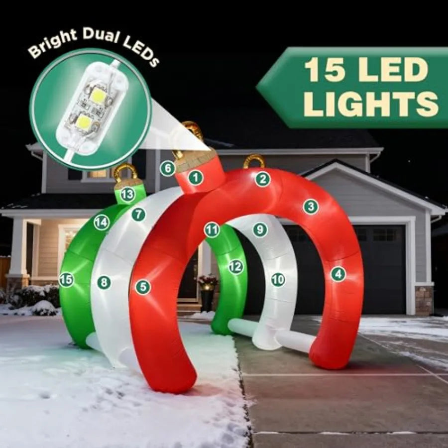 SHXI Christmas Inflatable Ornament Tunnel Arch Outdoor Decor